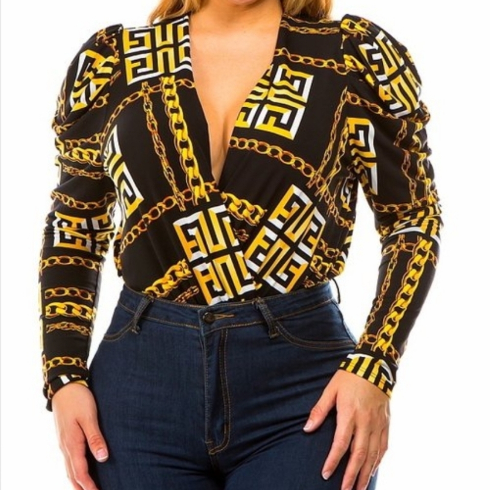 Queen Size Geometric Bodysuit